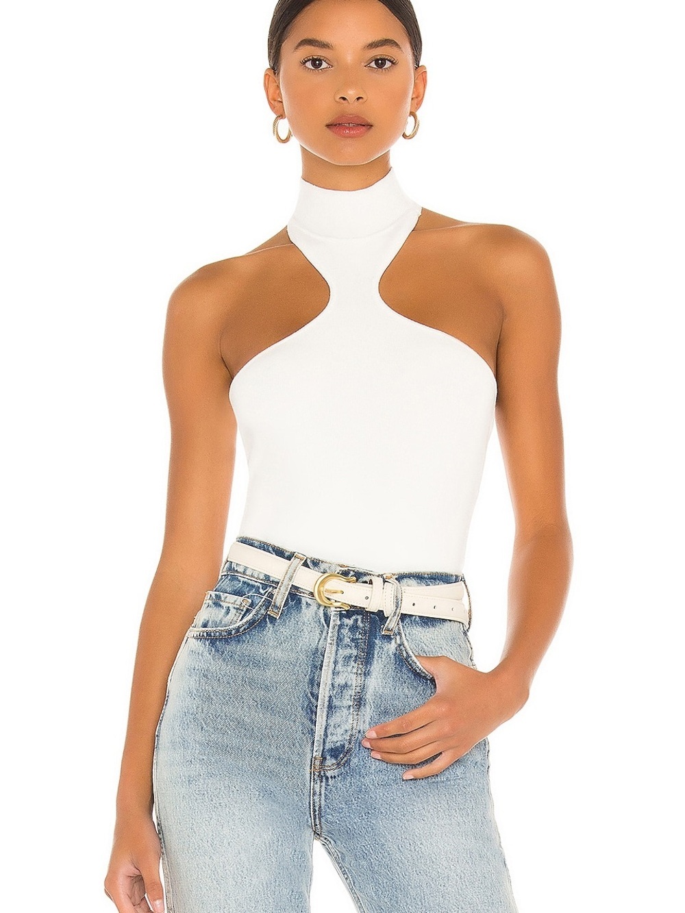 Superdown kallie halter bodysuit